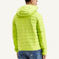 Men's Quilted Lime-Green Hooded Puffer Jacket