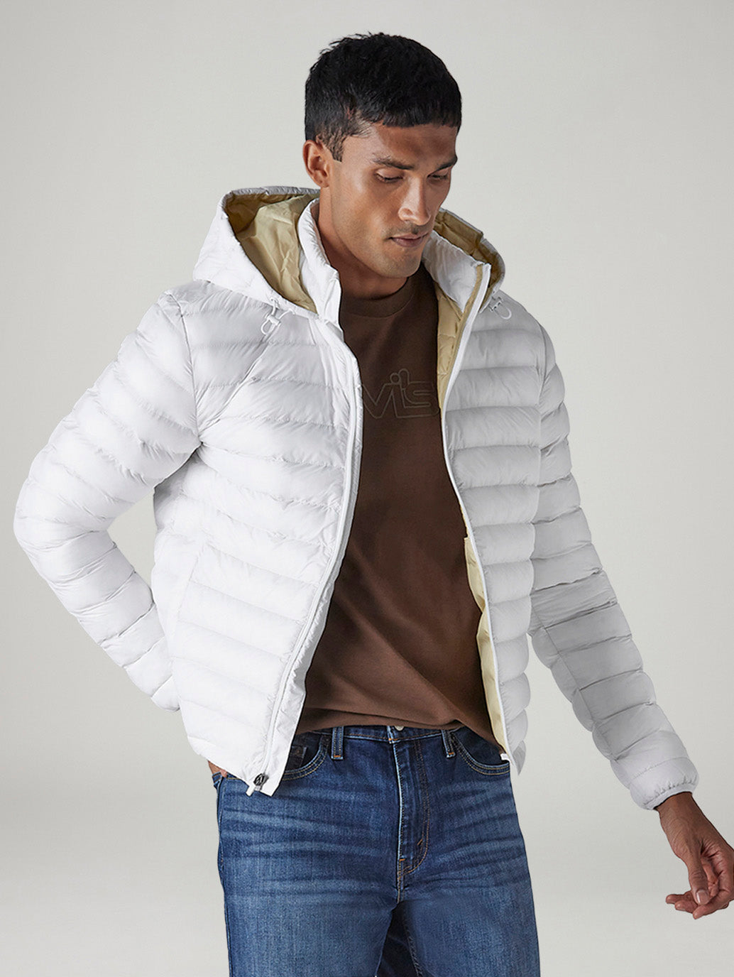 Men's Quilted Slim Fit Puffer Jacket