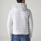 Men's Quilted Slim Fit Puffer Jacket - Back View