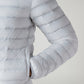 Men's Quilted Slim Fit Puffer Jacket - Detail View