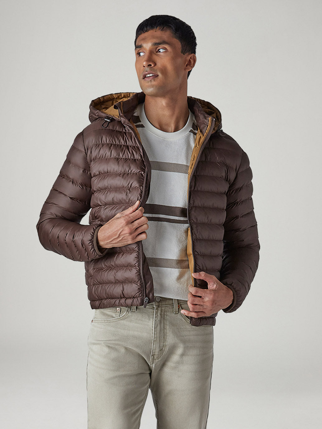 Men's Quilted Slim Fit Puffer Jacket