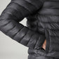 Men's Quilted Slim Fit Puffer Jacket - Detail View