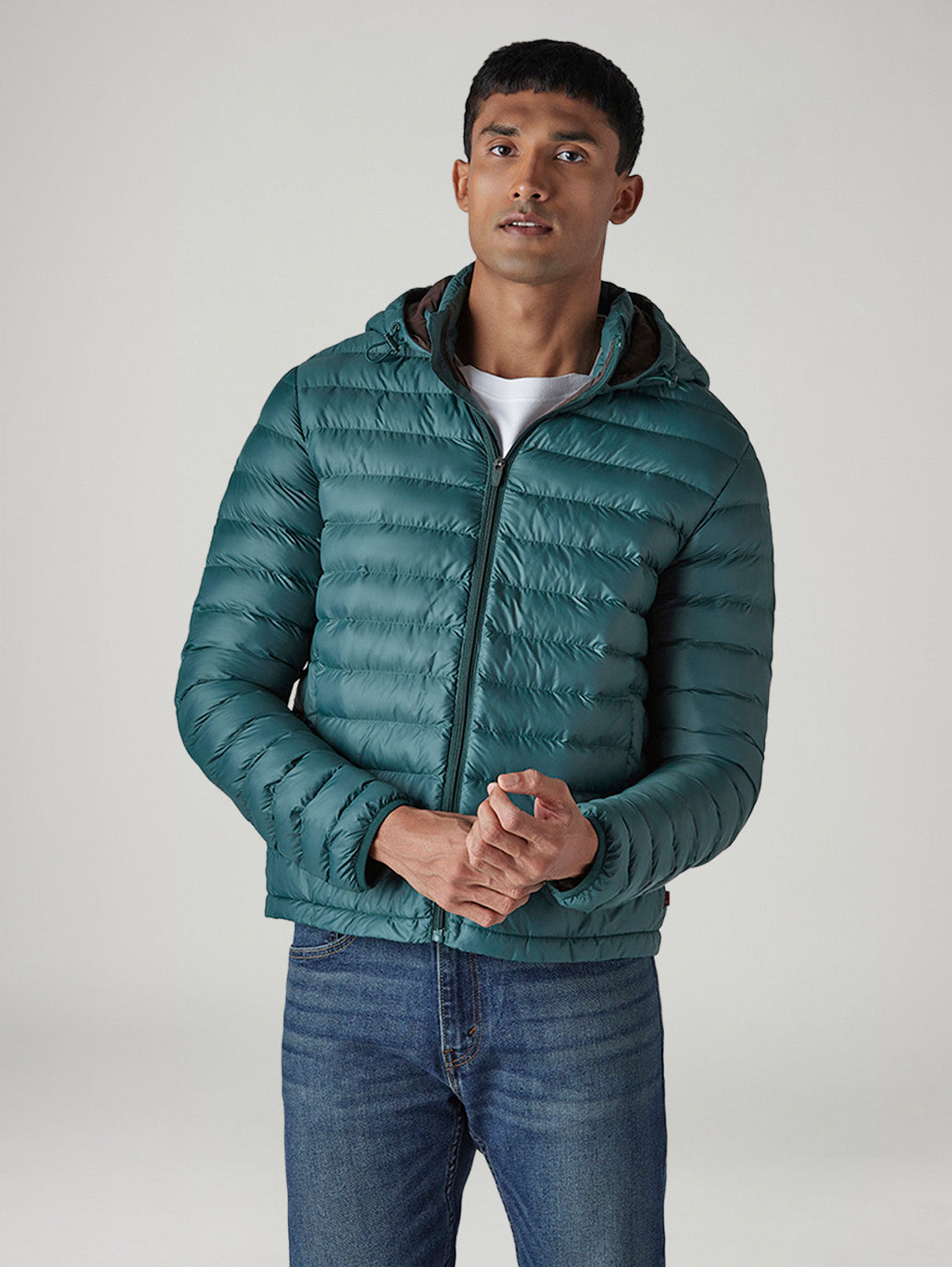 Men's Quilted Slim Fit Jacket - Side View