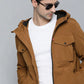 Men's Solid Hooded Jacket
