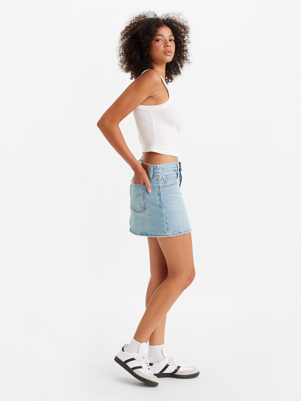 Women's High Rise Blue Regular Fit Skirt - 3d736273-aee9-4afd-9d33-5f3a228f5ef9 View