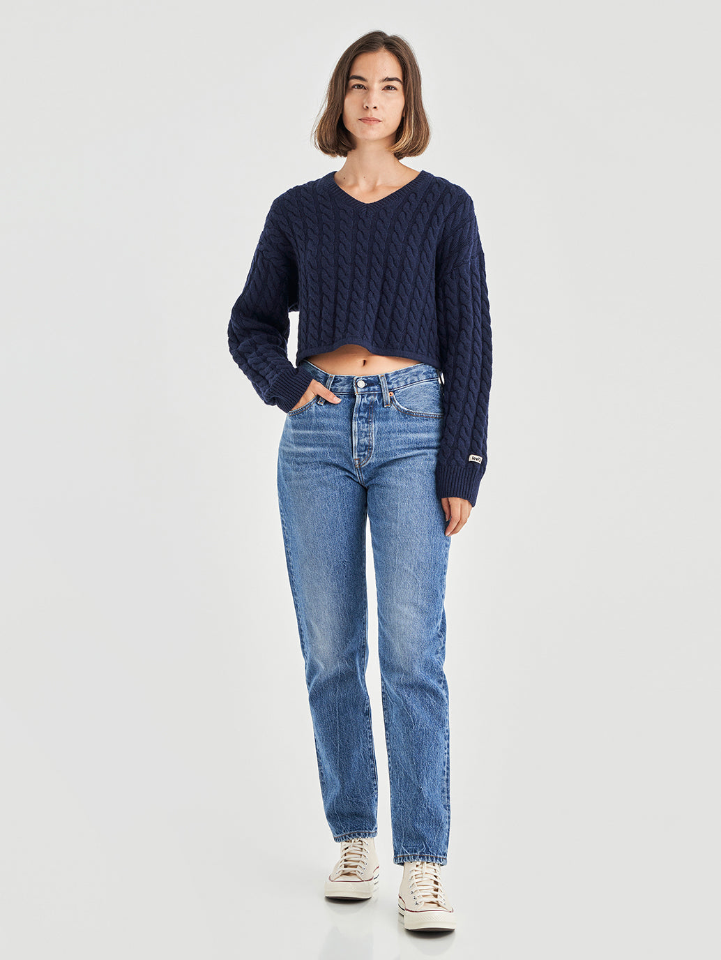 Women's 501'81 Blue Straight Fit High Rise Jeans