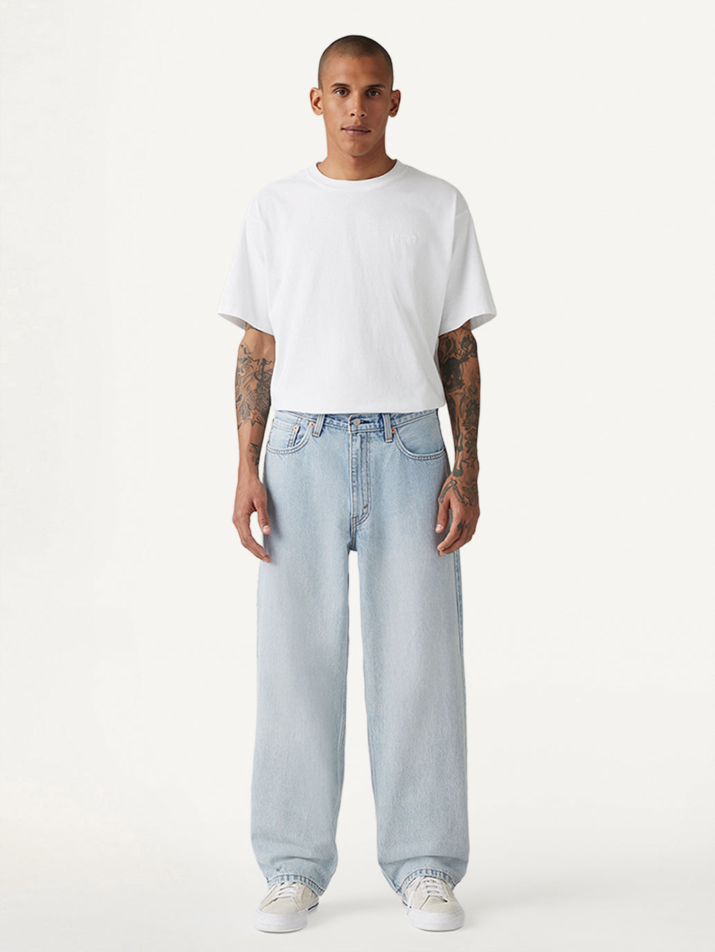 Men's 578 Indigo Loose Fit Mid Rise Jeans - Styleshot View