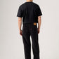 Men's 578 Black Loose Fit Mid Rise Corduroy Jeans - Back View