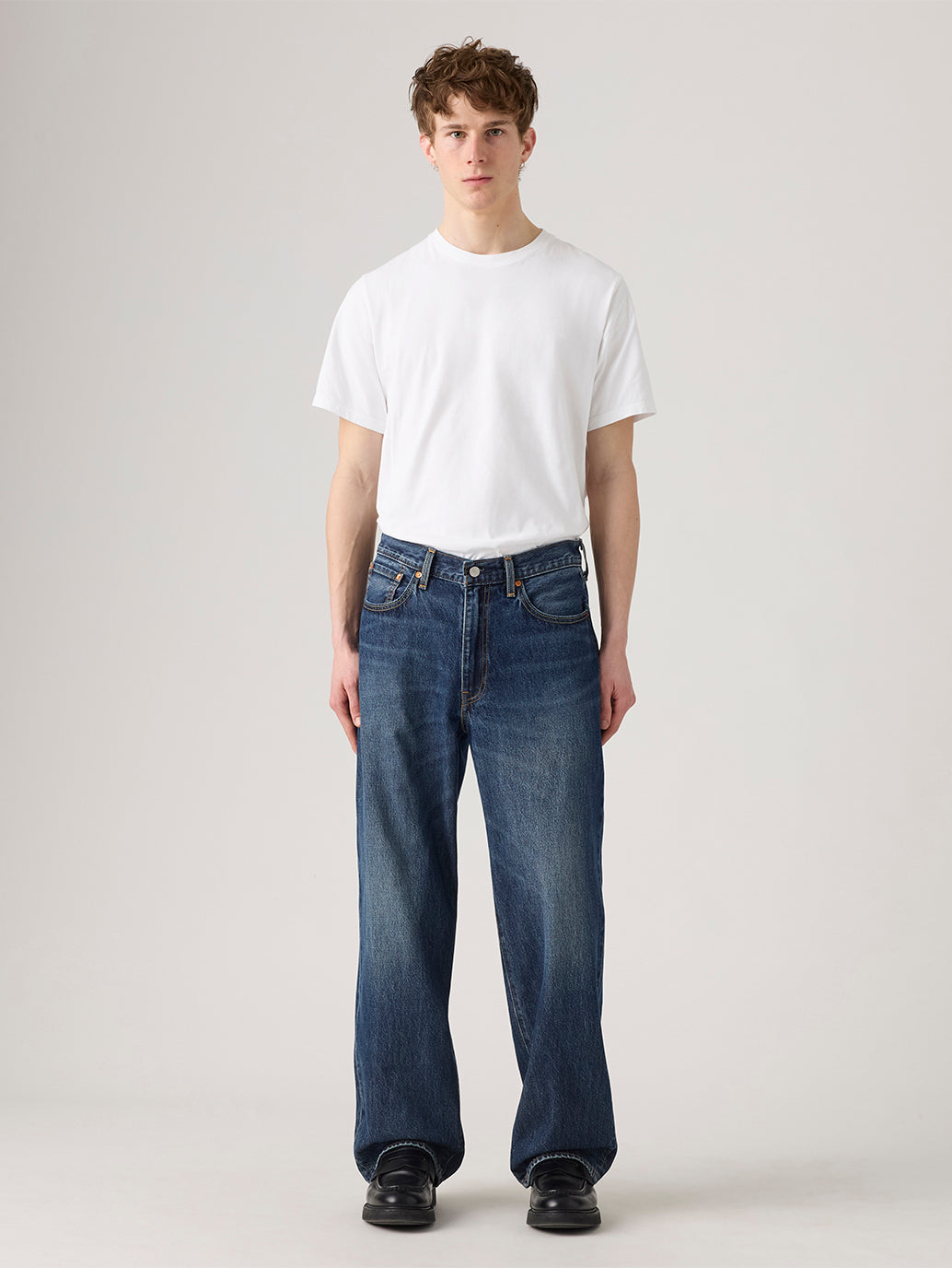 Men's 578 Dark Indigo Loose Fit Mid Rise Jeans - Front View