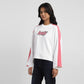 Women's Brand Logo White Crew Neck Sweatshirt - 2148779e-6b76-42b3-bb0d-6a806c37a248 View