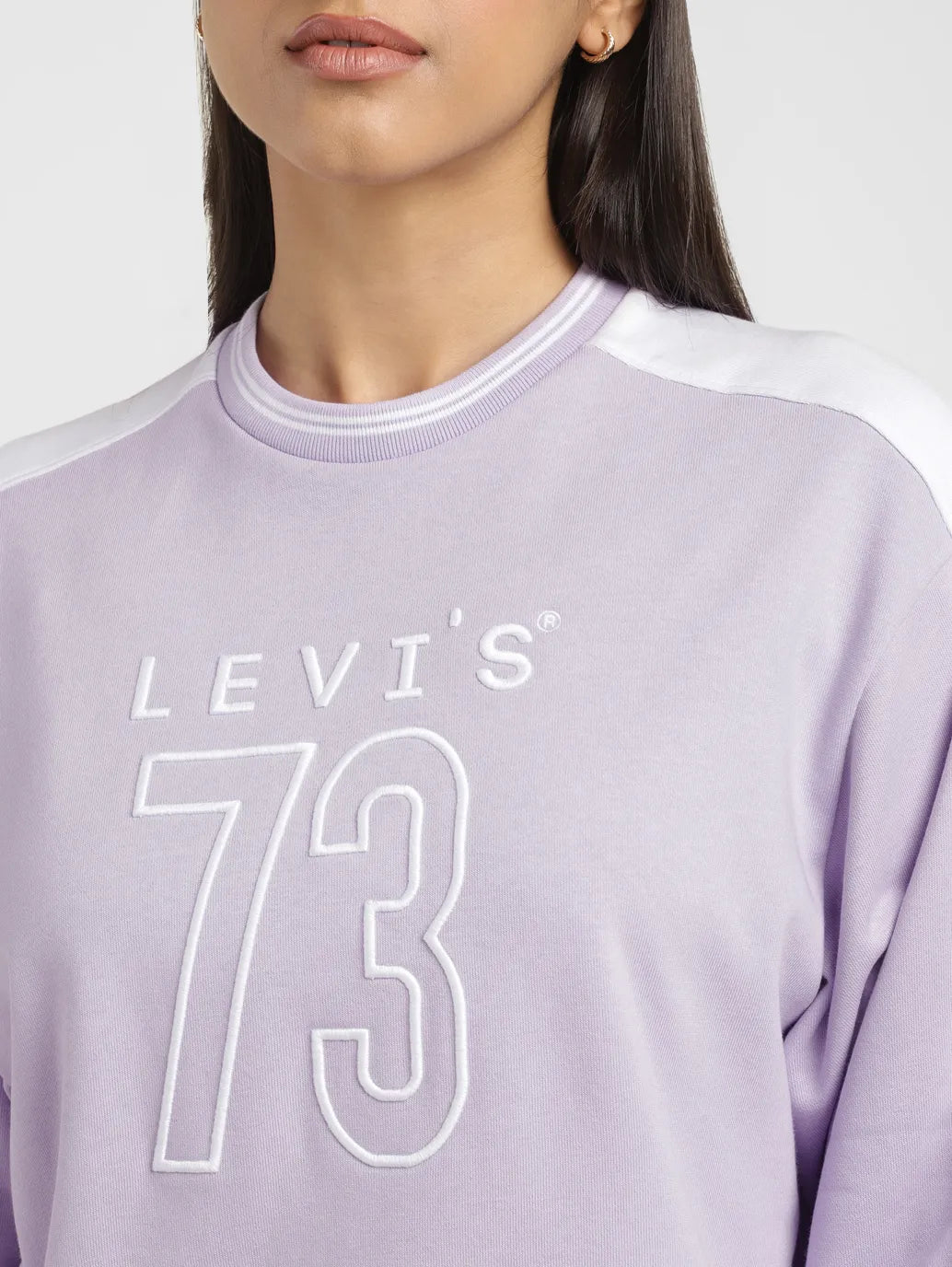 Women's Graphic Lailac Crew Neck Sweatshirt