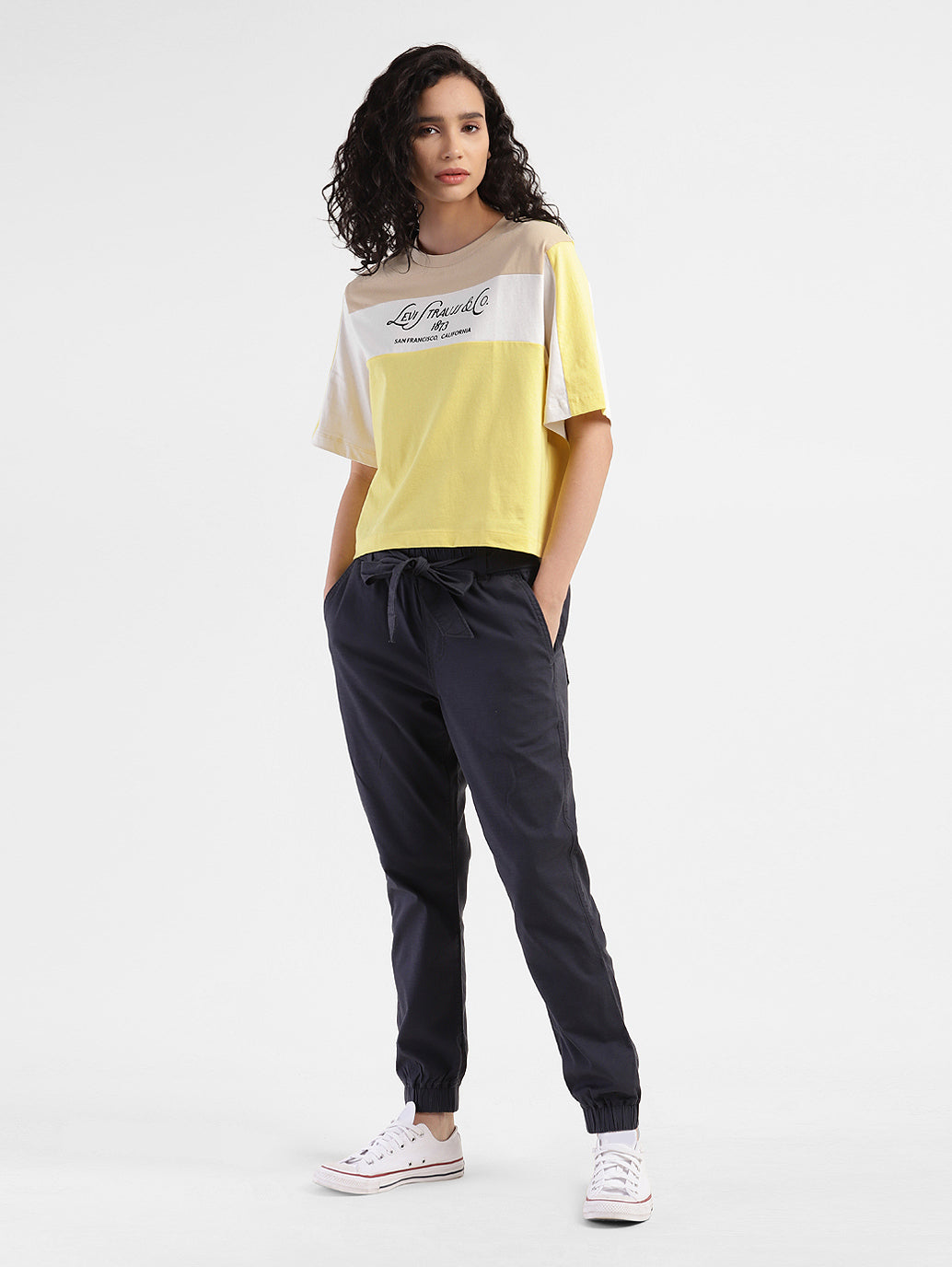 Women's Colorblock Relaxed Fit T-shirt