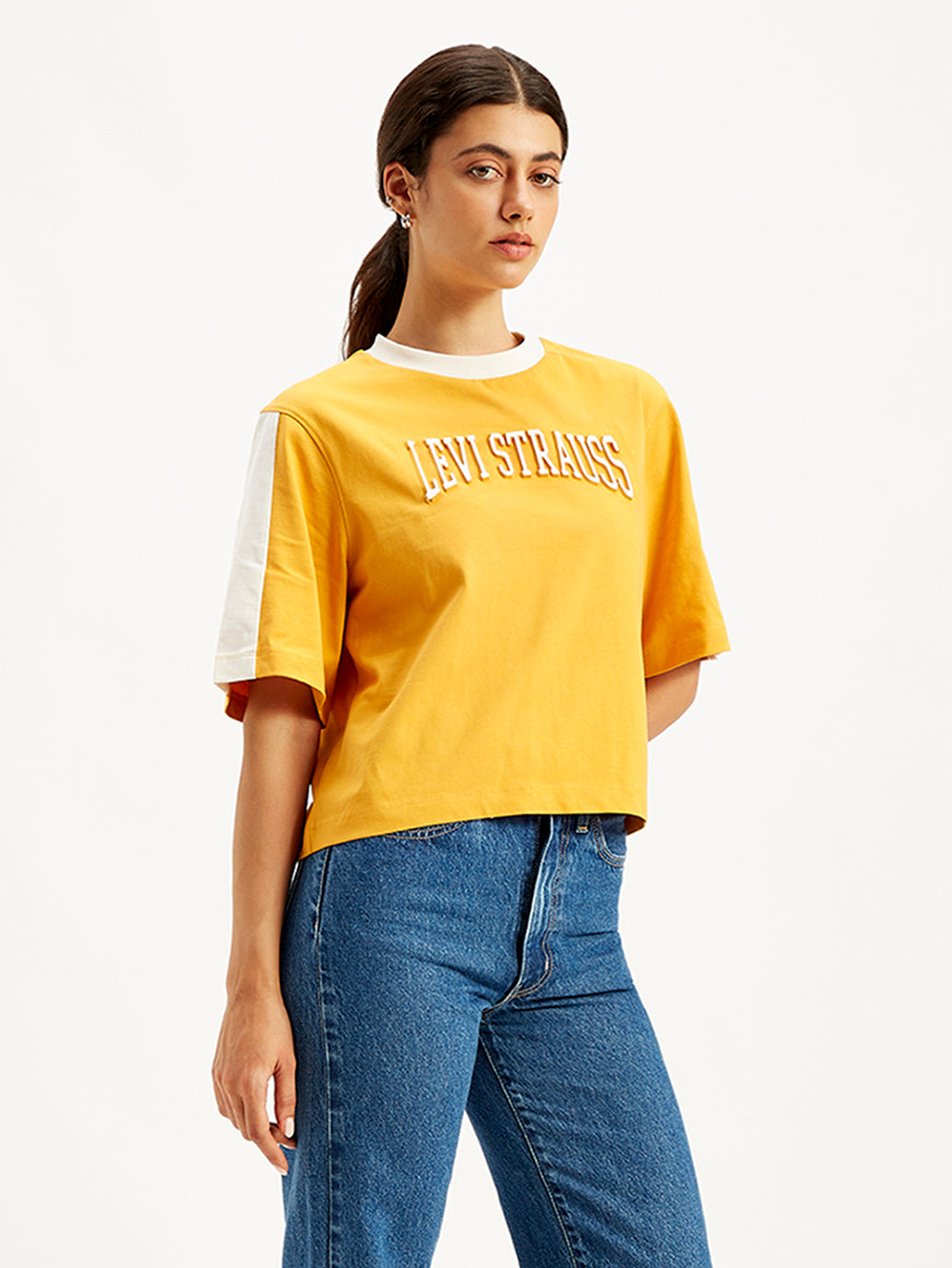 Women's Brand Logo Loose Fit T-Shirt