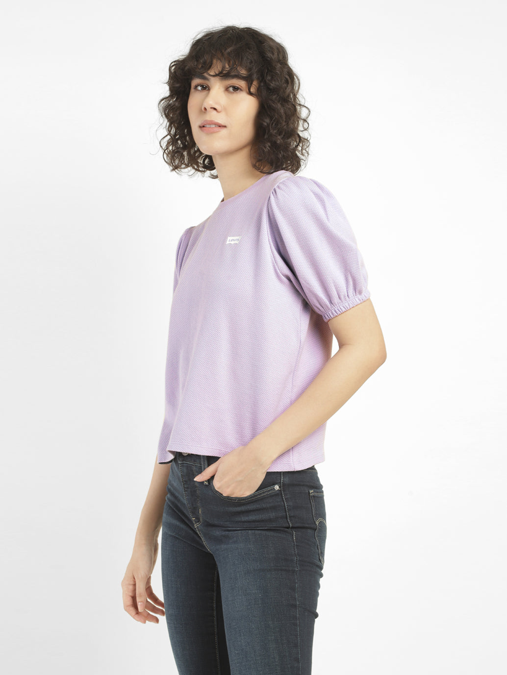 Women's Self Design Round Neck T-shirt