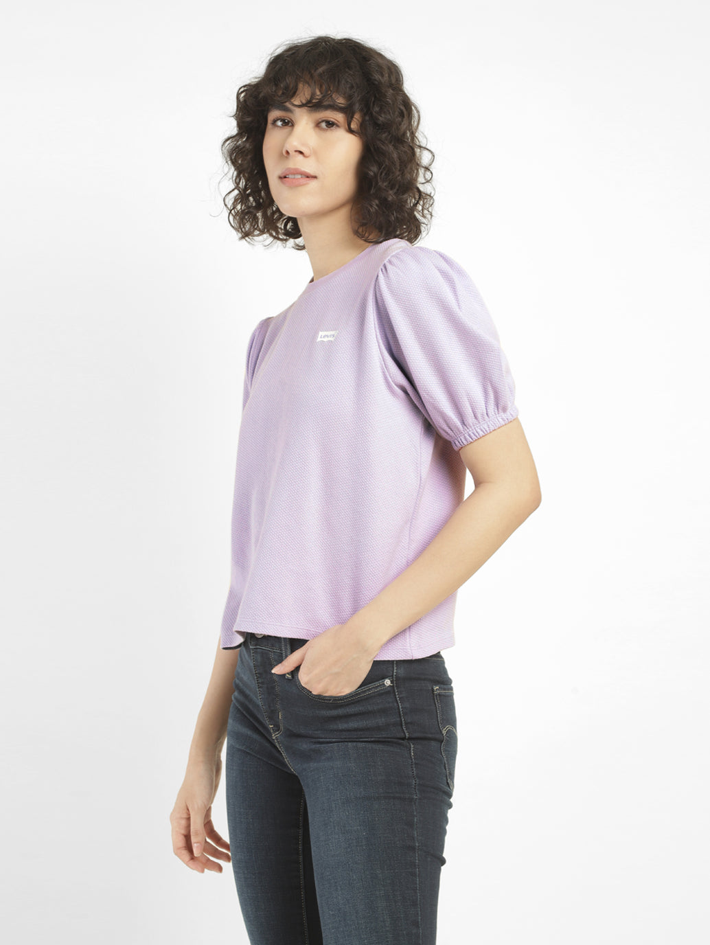 Women's Self Design Round Neck Top