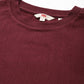 Women's Textured Maroon Round Neck Top