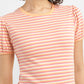 Women's Striped Round neck T-shirt