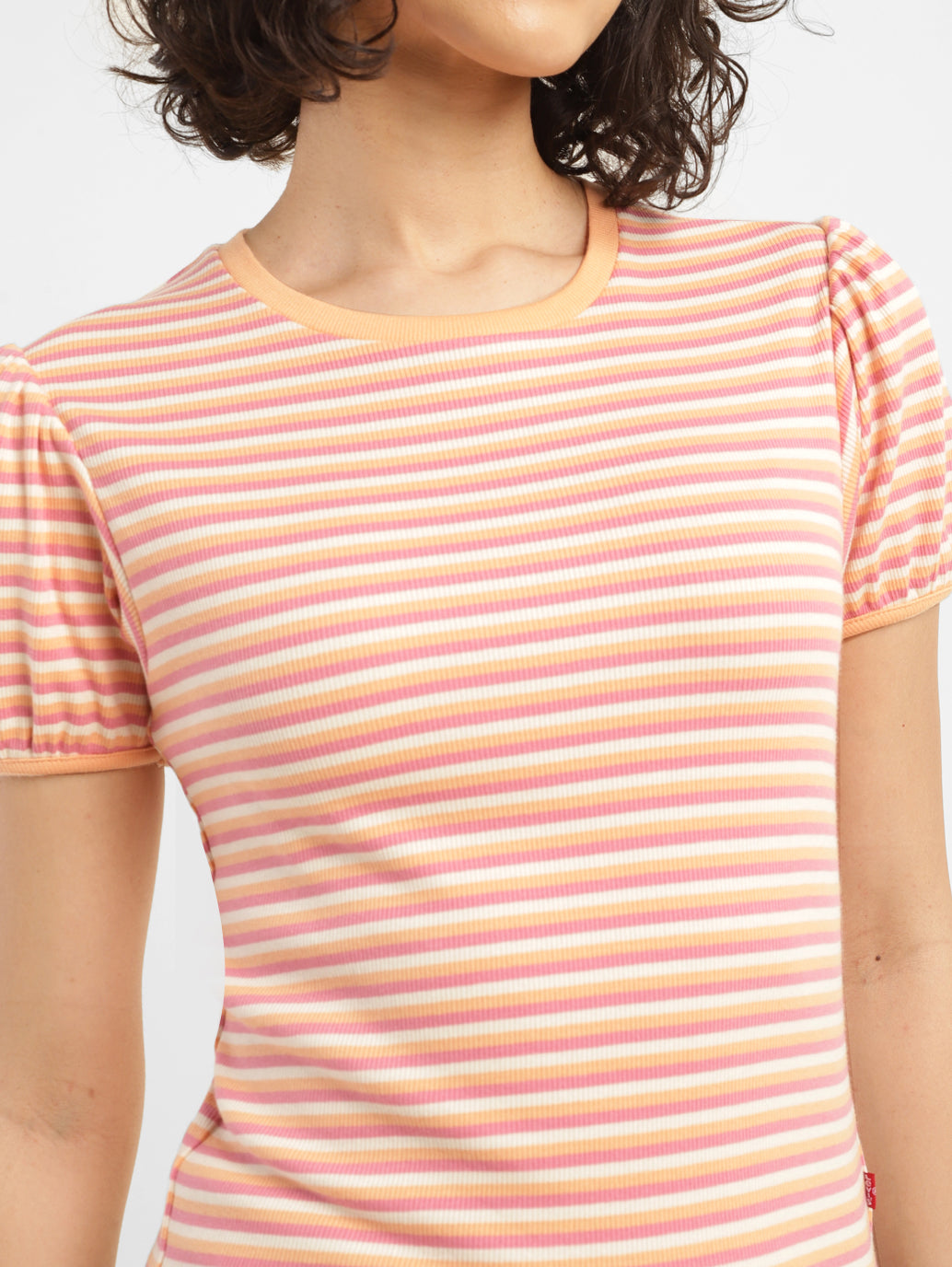 Women's Striped Round neck T-shirt