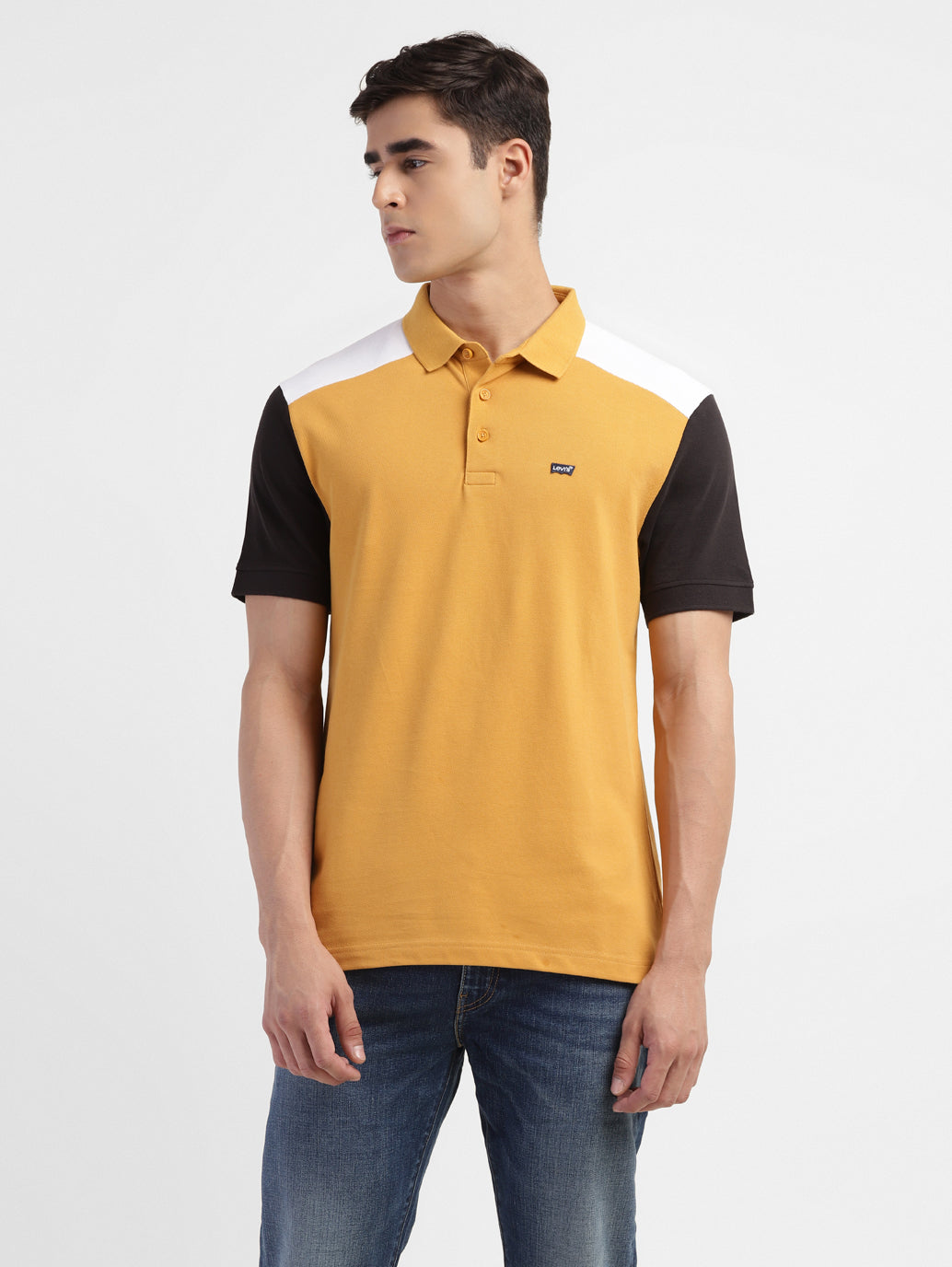 Men's Colorblock Regular Fit Polo T-shirt