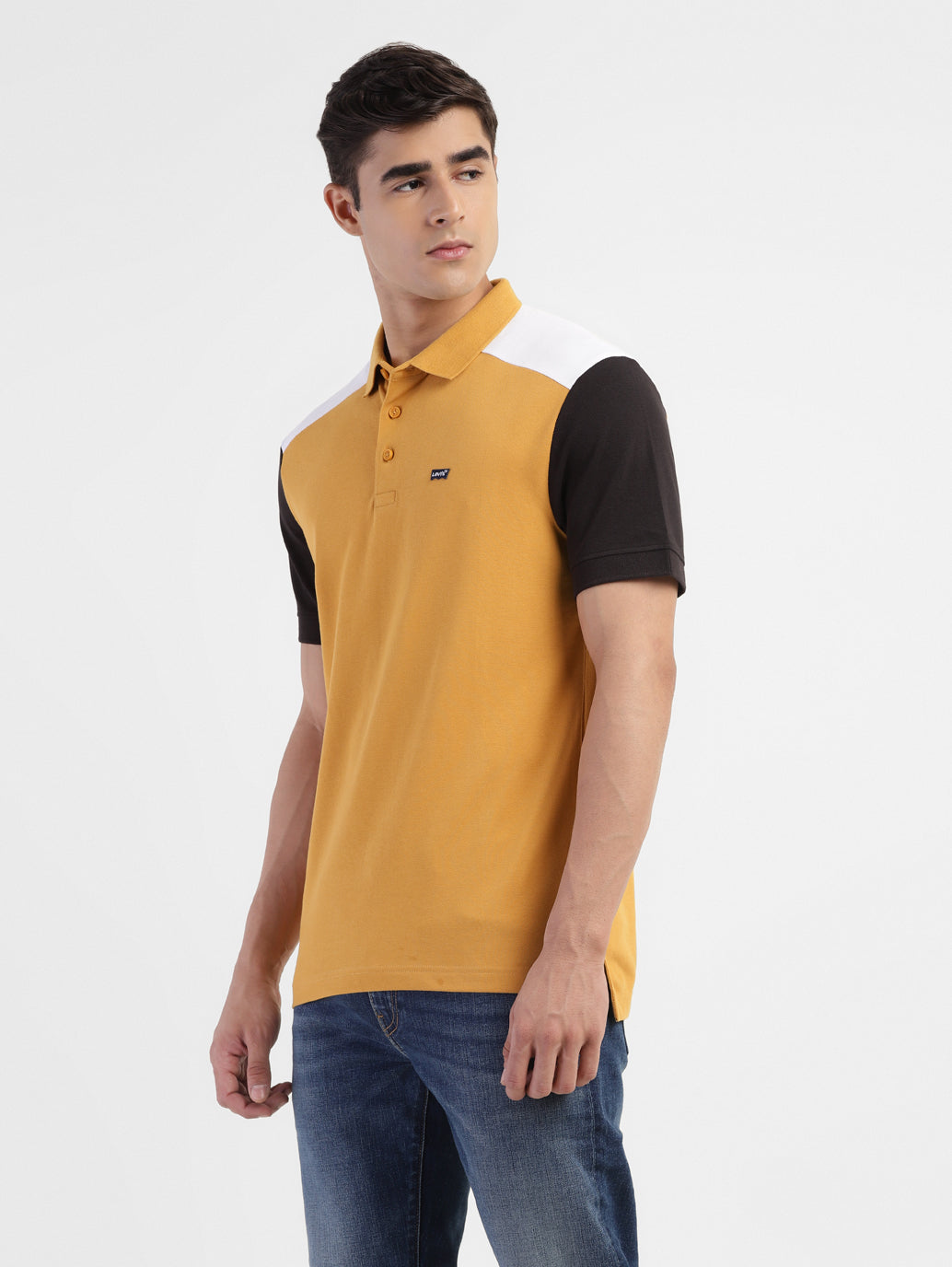 Men's Colorblock Regular Fit Polo T-shirt