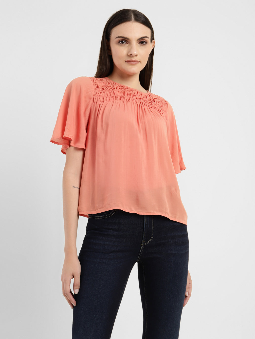 Women's Solid Round Neck Top