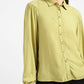 Women's Solid Spread Collar Shirt Green