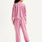 Women's Mid Rise Pink Joggers