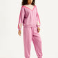 Women's Mid Rise Pink Joggers