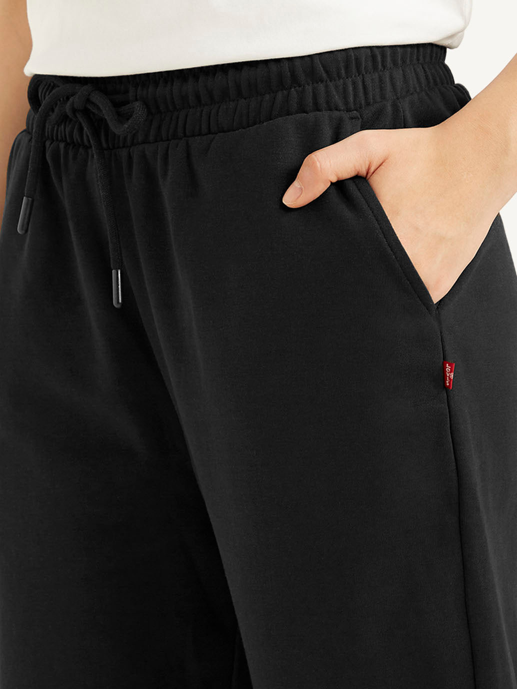 Women's Mid Rise Black Joggers - dfddddc8-50d1-4a01-9dc0-d7095282aafb View