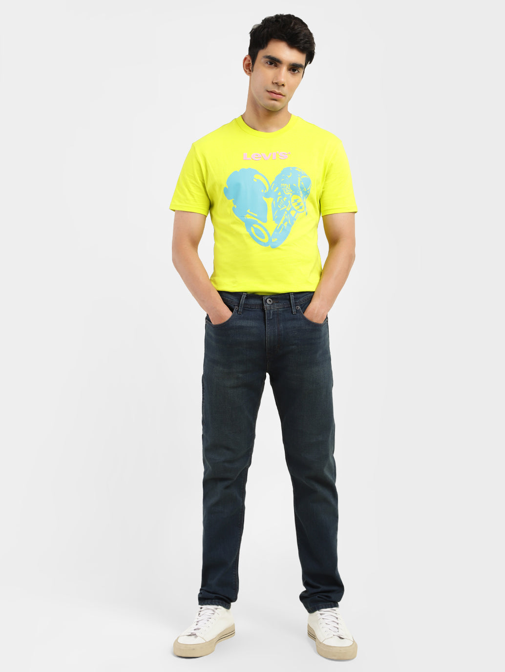 Men's 512 Blue Slim Tapered Fit Mid Rise Jeans