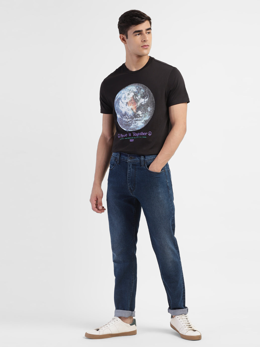 Men's 512 Blue Slim Tapered Fit Mid Rise Jeans