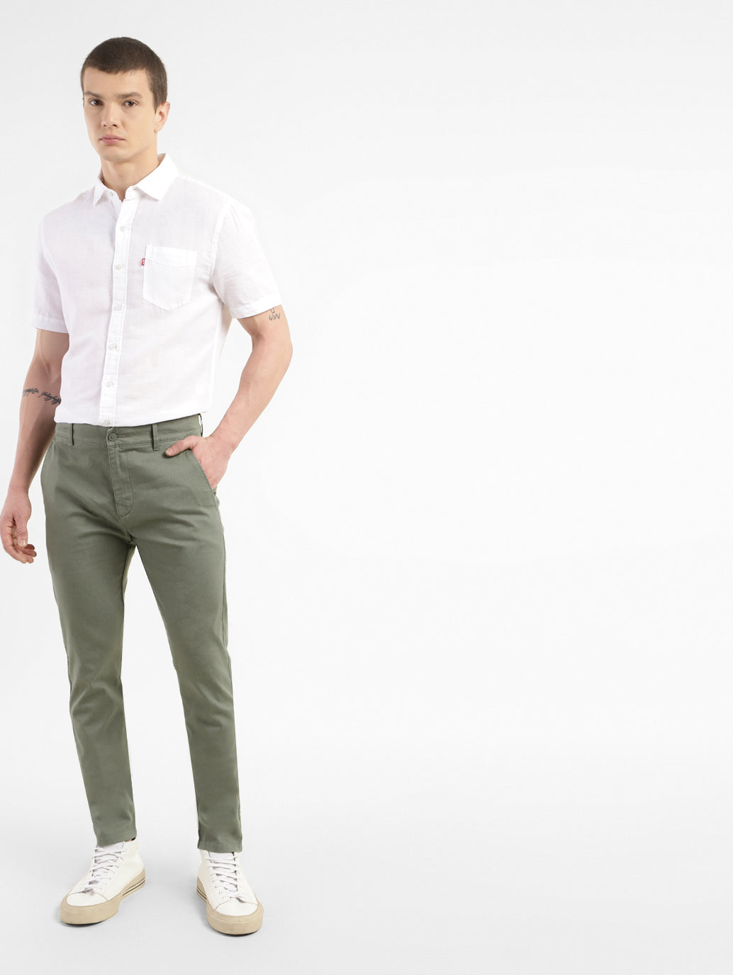 Men's Slim Tapered Fit Trousers