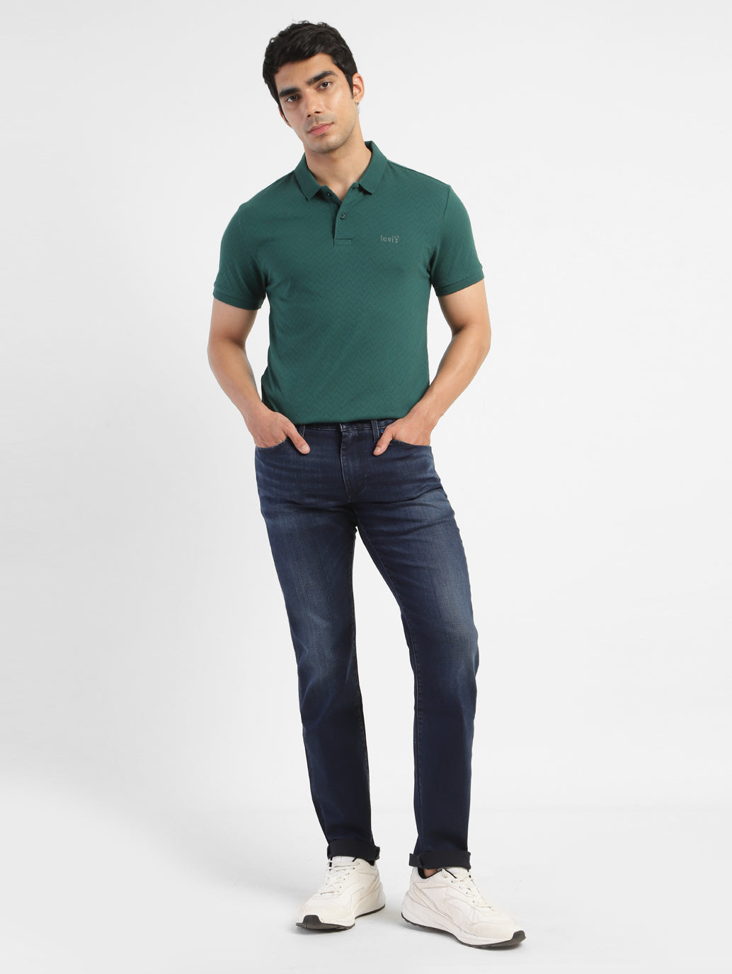 Men's Redloop 511 Blue Slim Fit Mid Rise Jeans