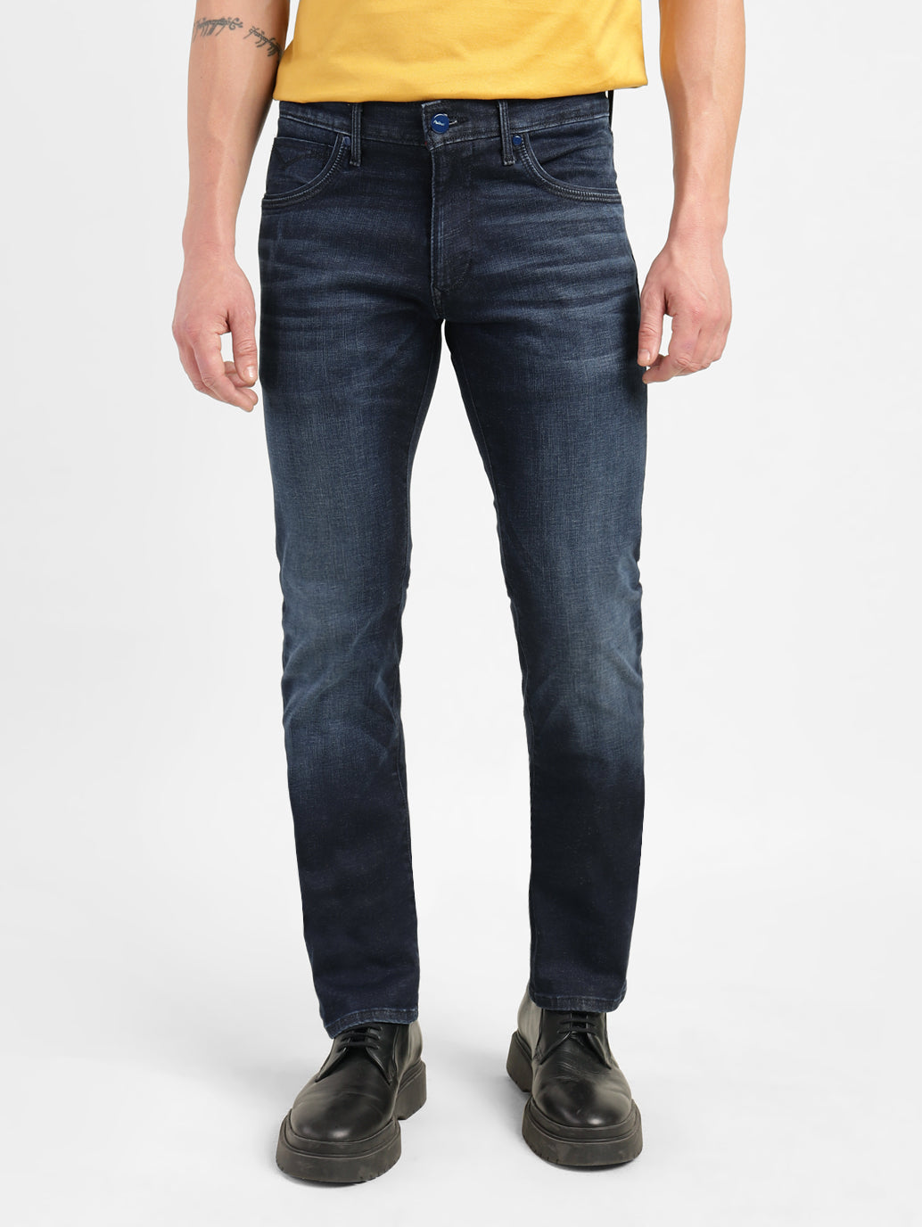 Men's Redloop 65504 Blue Skinny Fit Mid Rise Jeans