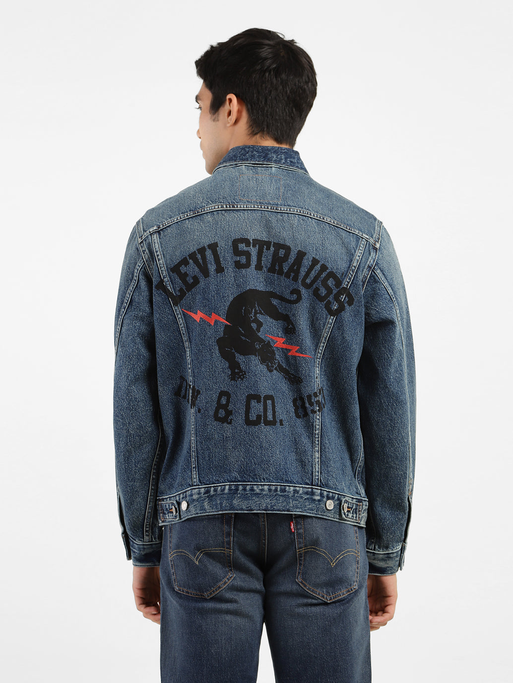 Men's Solid Spread Collar Denim Jacket – Levis India Store