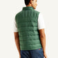 Men's Quilted Green High Neck Puffer Jacket