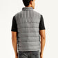 Men's Quilted Grey High Neck Puffer Jacket