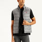 Men's Quilted Grey High Neck Puffer Jacket