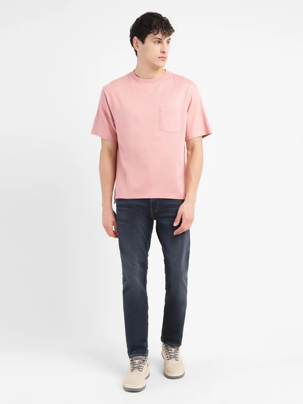 Men's Solid Loose Fit T-shirt