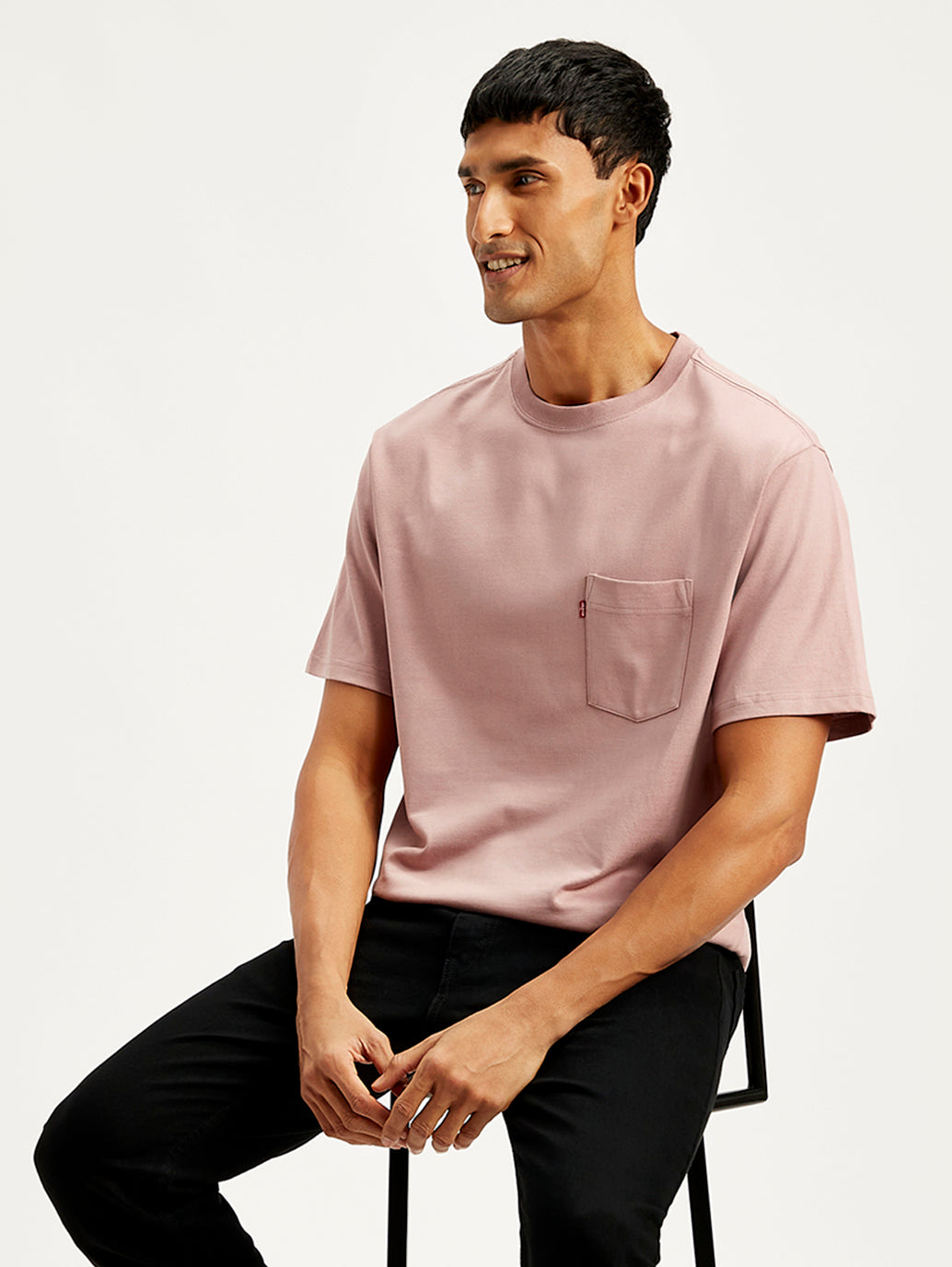 Men's Solid Relaxed Fit T-Shirt