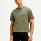Men's Solid Crew Neck T-Shirt - Front View