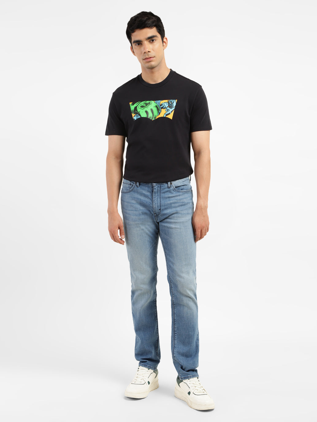 Men's 511 Blue Slim Fit Mid Rise Jeans