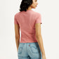 Women's Typography Slim Fit T-Shirt - Back View