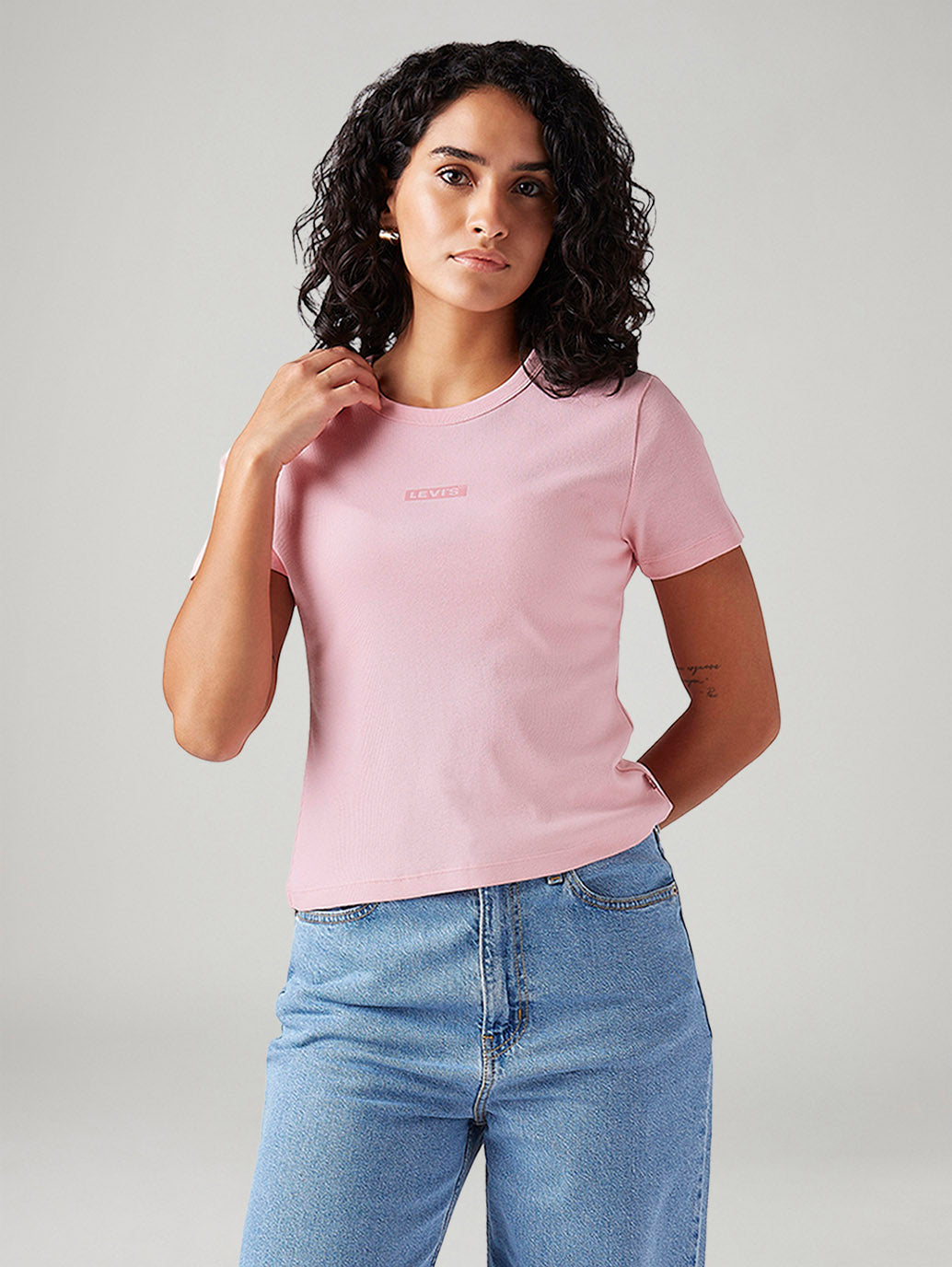 Women's Solid Slim Fit T-Shirt - Styleshot View