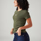 Women's Solid Slim Fit T-Shirt - Side View