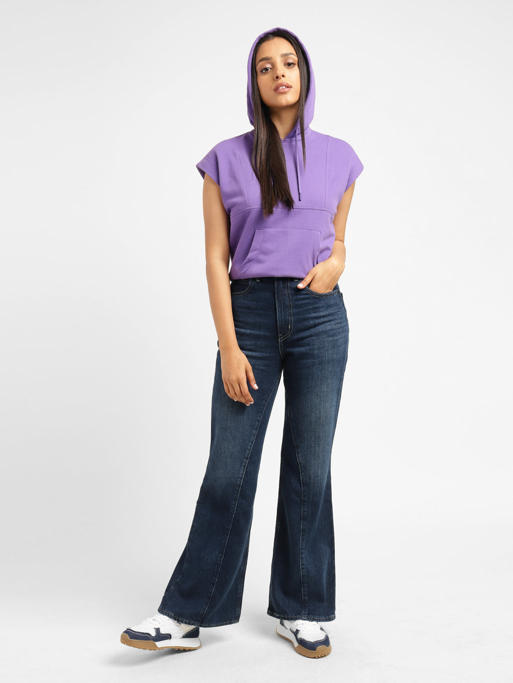 Levi's x Deepika Padukone Mid Rise Flared Fit Jeans