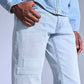 Men's 511 Light Blue Slim Fit Mid Rise Jeans - Detail View