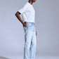Men's 511 Light Blue Slim Fit Mid Rise Jeans - Side View