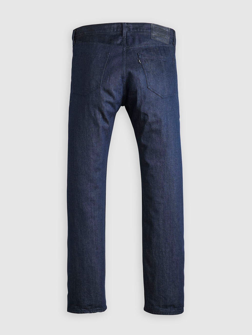 Men's 505 Dark Blue Straight Fit Mid Rise Jeans - FlatLay1 View