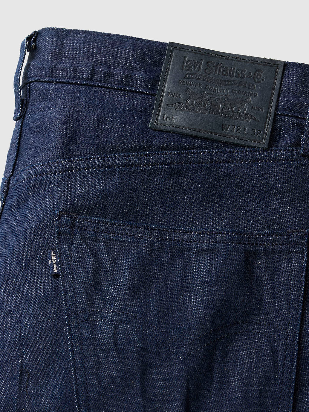 Men's 505 Dark Blue Straight Fit Mid Rise Jeans - Detail1 View